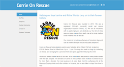 Desktop Screenshot of carrieonrescue.org