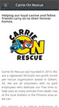 Mobile Screenshot of carrieonrescue.org